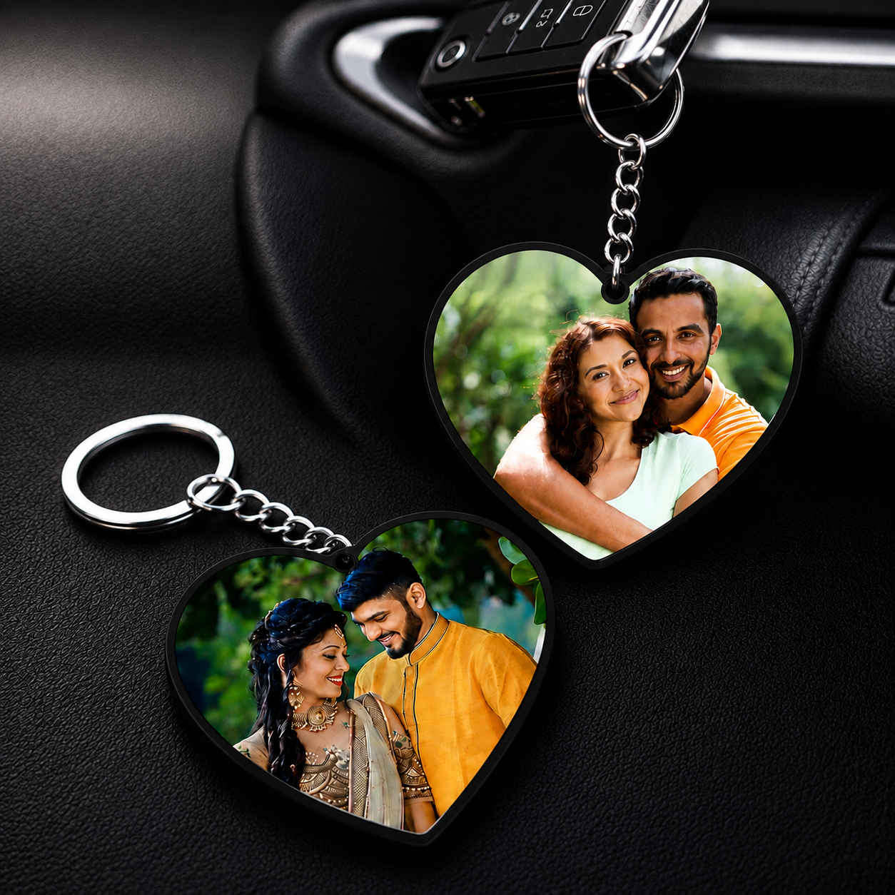 K3 Heart  Keychain 1 Side Print MDF